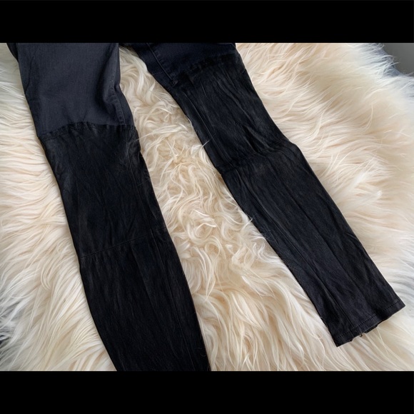 J Brand Leather Panel Pistol Pants Size 23/24 - Picture 7 of 8